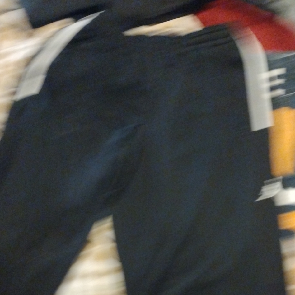 Black Pants with Gray Accents